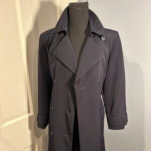 Gallery Petite Navy Trench, Size 6 Ladies